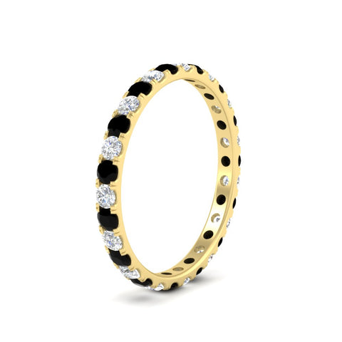 0.75-ct-diamond-round-eternity-black-diamond-wedding-band-in-yellow-gold-FDEWB8371GBLACKANGLE2-0.75CT-NL-YG