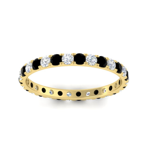 0.75-ct-diamond-round-eternity-black-diamond-wedding-band-in-yellow-gold-FDEWB8371GBLACKANGLE5-0.75CT-NL-YG