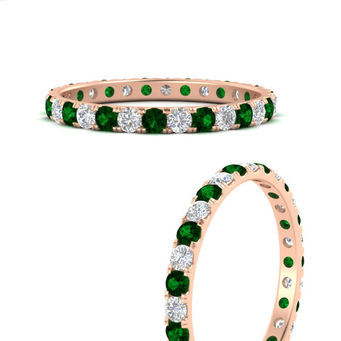 0.75-ct-diamond-round-eternity-emerald-wedding-band-in-rose-gold-FDEWB8371GEMGRANGLE3-0.75CT-NL-RG