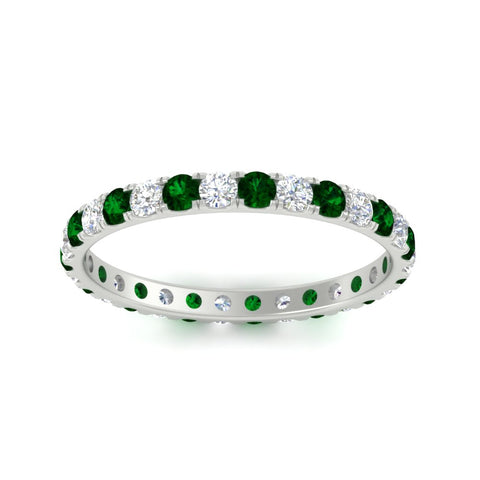 0.75-ct-diamond-round-eternity-emerald-wedding-band-in-white-gold-FDEWB8371GEMGRANGLE5-0.75CT-NL-WG