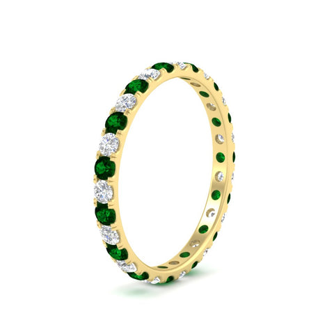 0.75-ct-diamond-round-eternity-emerald-wedding-band-in-yellow-gold-FDEWB8371GEMGRANGLE2-0.75CT-NL-YG