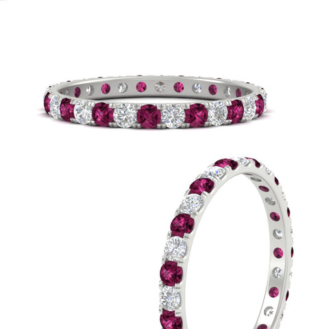 0.75-ct-diamond-round-eternity-pink-sapphire-wedding-band-in-white-gold-FDEWB8371GSADRPIANGLE3-0.75CT-NL-WG