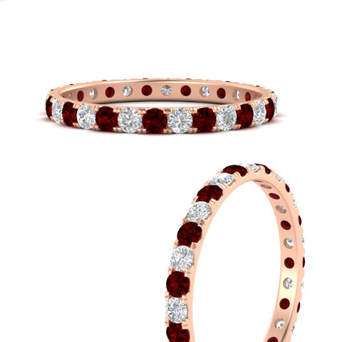 0.75-ct-diamond-round-eternity-ruby-wedding-band-in-rose-gold-FDEWB8371GRUDRANGLE3-0.75CT-NL-RG