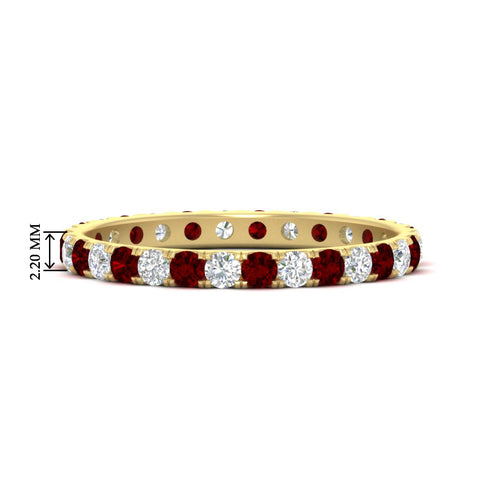 0.75-ct-diamond-round-eternity-ruby-wedding-band-in-yellow-gold-FDEWB8371GRUDR-0.75CT-NL-YG-HW