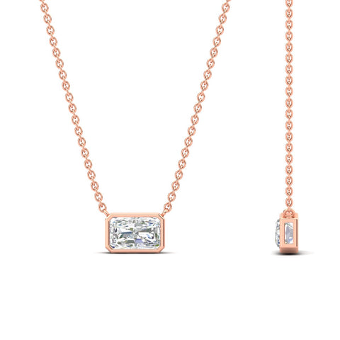 0.75-ct-east-west-radiant-cut-bezel-diamond-pendant-in-rose-gold-fdpd11763raangle2-0.75ct-nl-rg
