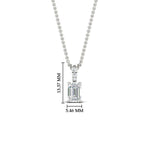 Load image into Gallery viewer, 0.75-ct-emerald-cut-diamond-necklace-with-pave-bail-in-white-gold-fdpd11636emangle1-6.5X4.5mm-nl-wg-hw.jpg?v=1769514555