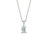 Load image into Gallery viewer, 0.75-ct-emerald-cut-diamond-necklace-with-pave-bail-in-white-gold-fdpd11636emangle1-6.5X4.5mm-nl-wg.jpg?v=1769514555