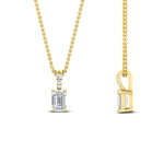 Load image into Gallery viewer, 0.75-ct-emerald-cut-diamond-necklace-with-pave-bail-in-yellow-gold-fdpd11636emangle2-6.5X4.5mm-nl-yg.jpg?v=1769514555