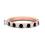 Load image into Gallery viewer, 0.75-ct-french-pave-round-black-diamond-stackable-band-in-rose-gold-FD8370GBLACK-0.75CT-NL-RG-HW.jpg
