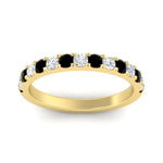 Load image into Gallery viewer, 0.75-ct-french-pave-round-black-diamond-stackable-band-in-yellow-gold-FD8370GBLACKANGLE5-0.75CT-NL-YG.jpg
