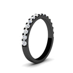 Load image into Gallery viewer, 0.75-ct-french-pave-round-diamond-stackable-band-in-black-gold-FD8370ANGLE2-0.75CT-NL-BG.jpg
