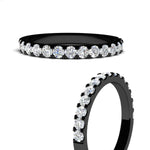 Load image into Gallery viewer, 0.75-ct-french-pave-round-diamond-stackable-band-in-black-gold-FD8370ANGLE3-0.75CT-NL-BG.jpg
