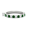 Load image into Gallery viewer, 0.75-ct-french-pave-round-emerald-stackable-band-in-white-gold-FD8370GEMGR-0.75CT-NL-WG-HW.jpg