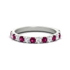 Load image into Gallery viewer, 0.75-ct-french-pave-round-pink-sapphire-stackable-band-in-white-gold-FD8370GSADRPI-0.75CT-NL-WG.jpg