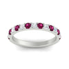 Load image into Gallery viewer, 0.75-ct-french-pave-round-pink-sapphire-stackable-band-in-white-gold-FD8370GSADRPIANGLE5-0.75CT-NL-WG.jpg