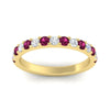 Load image into Gallery viewer, 0.75-ct-french-pave-round-pink-sapphire-stackable-band-in-yellow-gold-FD8370GSADRPIANGLE5-0.75CT-NL-YG.jpg