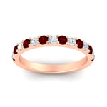 Load image into Gallery viewer, 0.75-ct-french-pave-round-ruby-stackable-band-in-rose-gold-FD8370GRUDRANGLE5-0.75CT-NL-RG.jpg
