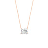 Load image into Gallery viewer, Horizontal Radiant Diamond Solitaire Pendant