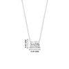 Load image into Gallery viewer, Horizontal Radiant Diamond Solitaire Pendant