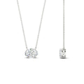 Thumbnail 89 - East West Oval Solitaire Pendant