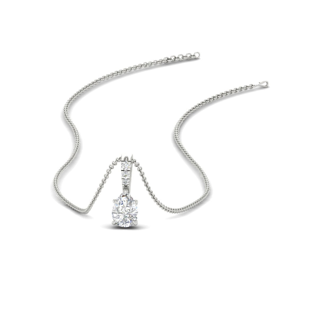 Pear Shaped Pavé Diamond Bail Pendant