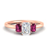 Load image into Gallery viewer, 0.75-ct-radiant-cut-three-stone-pink-sapphire-engagement-ring-in-rose-gold-fdenr9299ragsadrpisleep-0.75ct-nl-rg.jpg