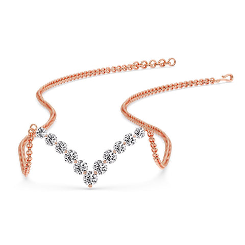 0.75-ct-round-diamond-V-graduated-necklace-in-rose-gold-FDNK8068-0.75-CT-NL-RG