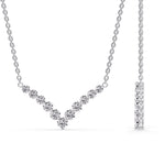 Load image into Gallery viewer, 0.75-ct-round-diamond-V-graduated-necklace-in-FDNK8068ANGLE1-0.75-CT-NL-WG
