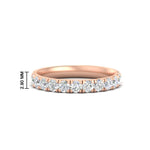 Load image into Gallery viewer, 0.75-ct-round-diamond-half-eternity-anniversary-band-in-rose-gold-FD9331ROB-0.75CT-NL-RG-HW
