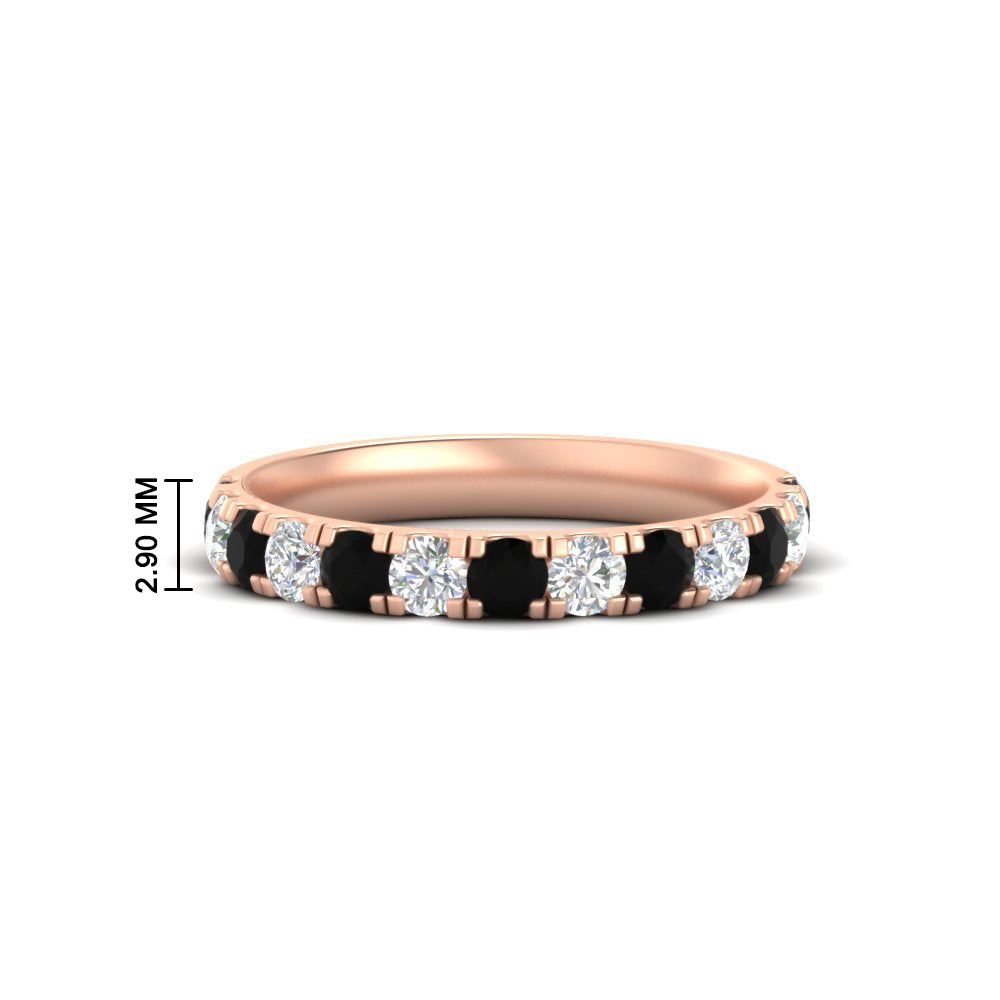 0.75-ct-round-diamond-half-eternity-black-diamond-anniversary-band-in-rose-gold-FD9331ROBGBLACK-0.75CT-NL-RG-HW