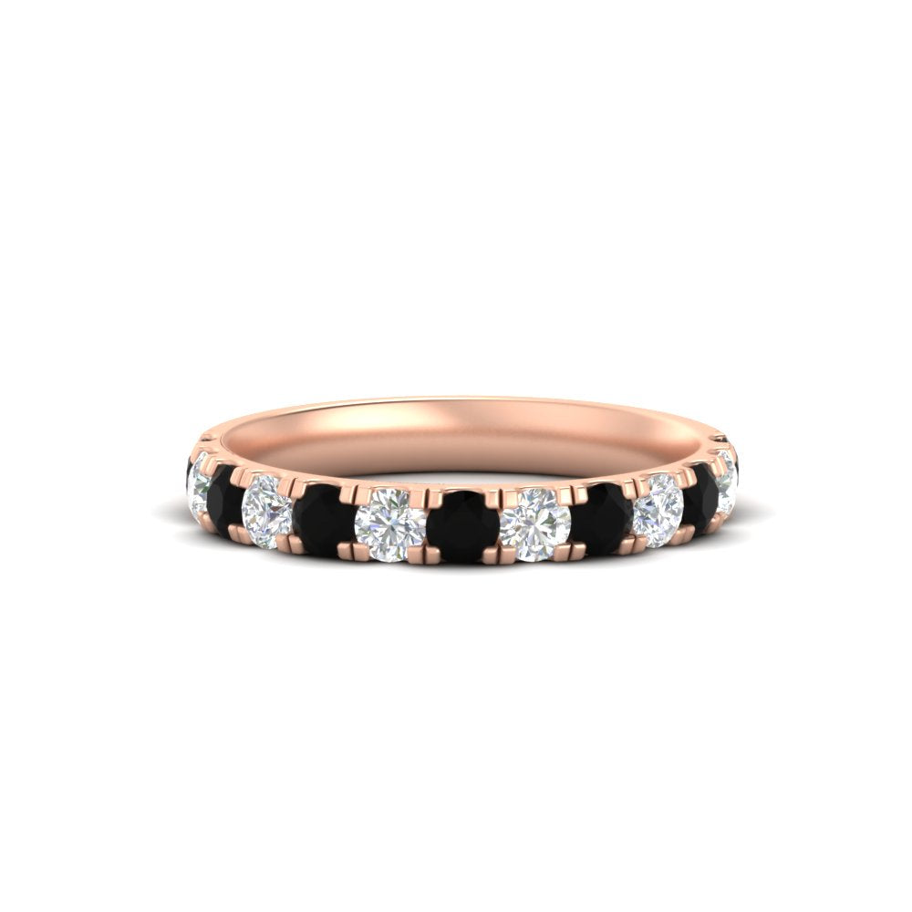 0.75-ct-round-diamond-half-eternity-black-diamond-anniversary-band-in-rose-gold-FD9331ROBGBLACK-0.75CT-NL-RG