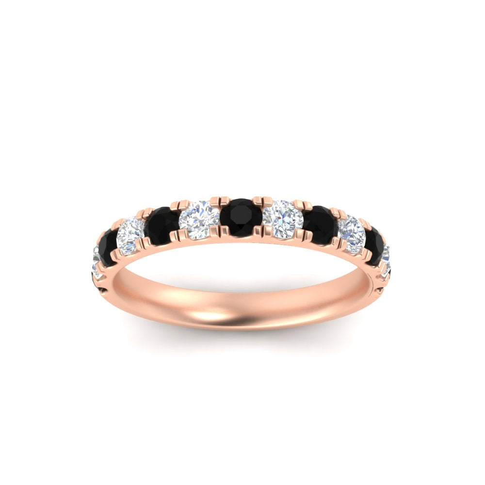 0.75-ct-round-diamond-half-eternity-black-diamond-anniversary-band-in-rose-gold-FD9331ROBGBLACKANGLE3-0.75CT-NL-RG