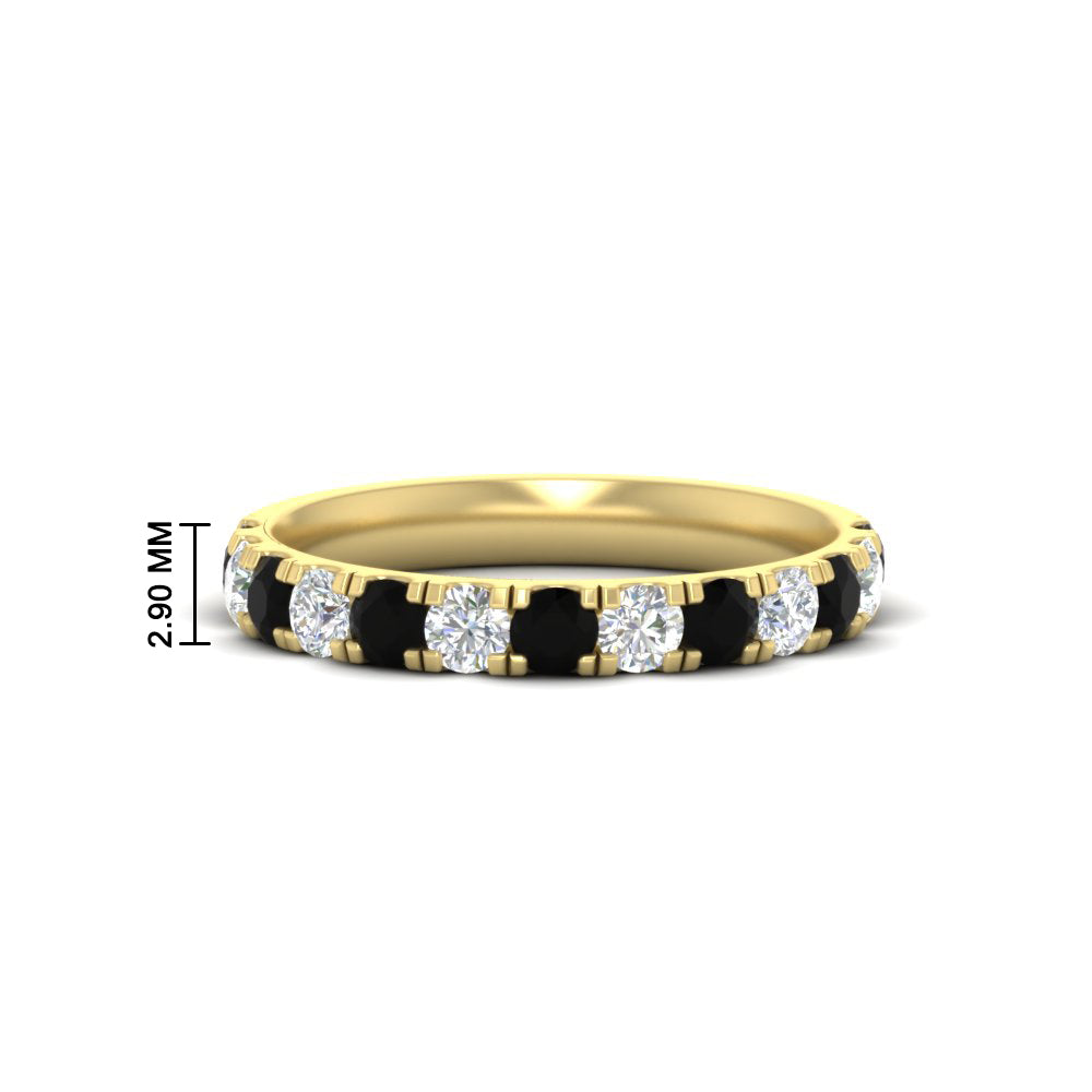 0.75-ct-round-diamond-half-eternity-black-diamond-anniversary-band-in-yellow-gold-FD9331ROBGBLACK-0.75CT-NL-YG-HW