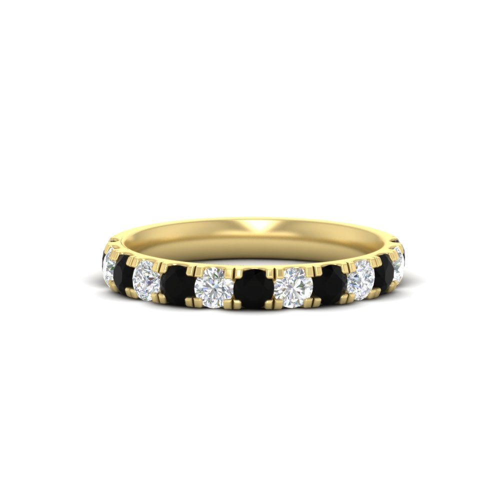 0.75-ct-round-diamond-half-eternity-black-diamond-anniversary-band-in-yellow-gold-FD9331ROBGBLACK-0.75CT-NL-YG