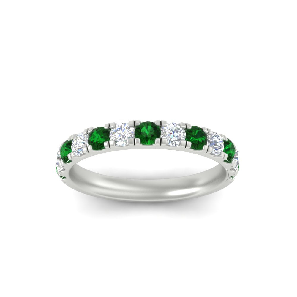 0.75-ct-round-diamond-half-eternity-emerald-anniversary-band-in-white-gold-FD9331ROBGEMGRANGLE3-0.75CT-NL-WG