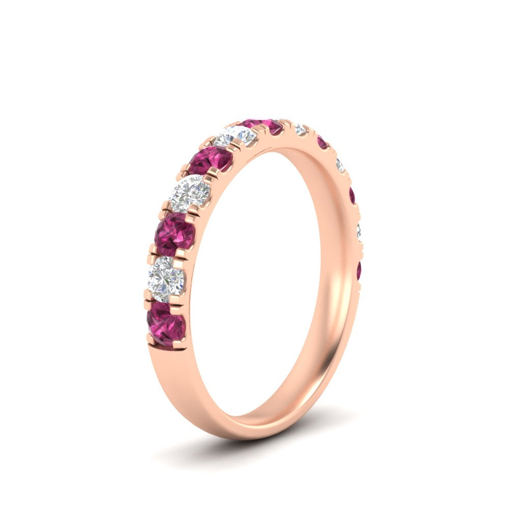 0.75-ct-round-diamond-half-eternity-pink-sapphire-anniversary-band-in-rose-gold-FD9331ROBGSADRPIANGLE2-0.75CT-NL-RG
