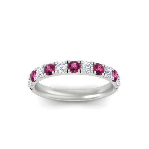 0.75-ct-round-diamond-half-eternity-pink-sapphire-anniversary-band-in-white-gold-FD9331ROBGSADRPIANGLE3-0.75CT-NL-WG