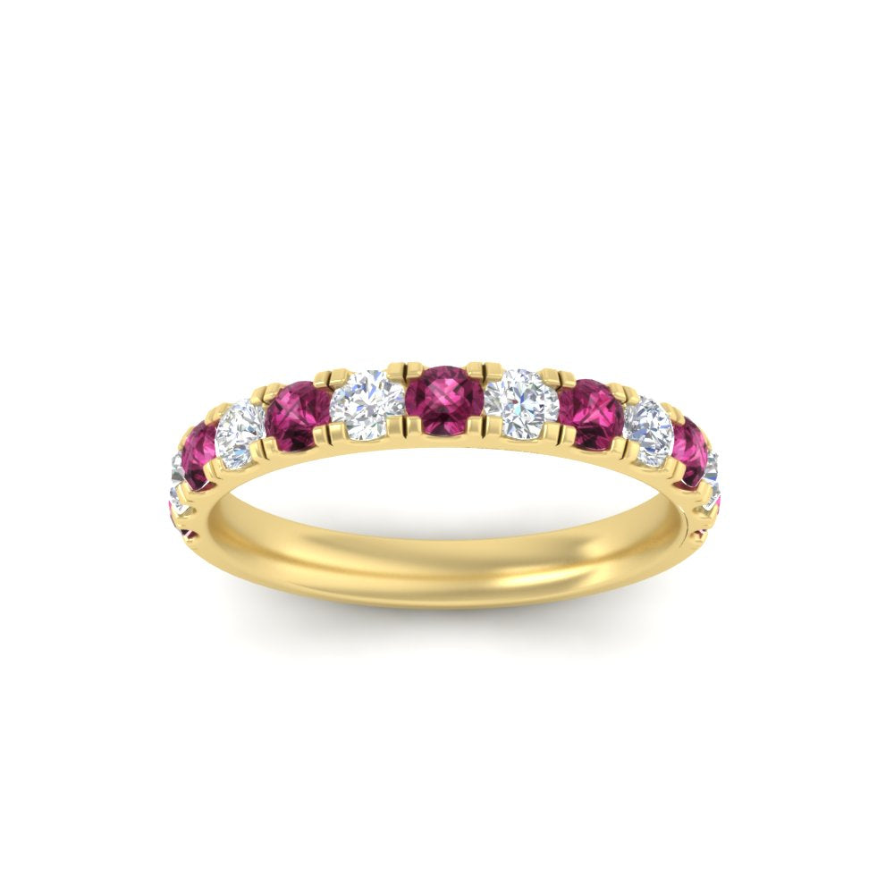 0.75-ct-round-diamond-half-eternity-pink-sapphire-anniversary-band-in-yellow-gold-FD9331ROBGSADRPIANGLE3-0.75CT-NL-YG