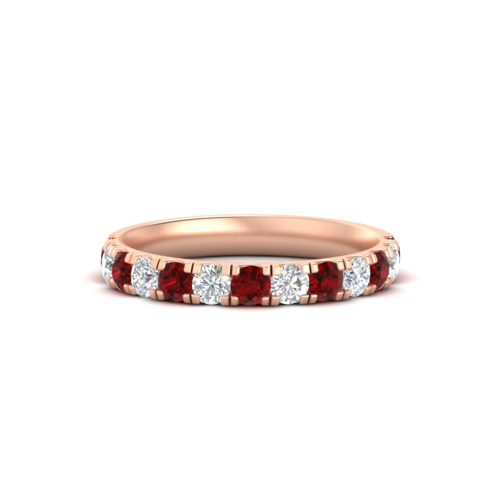 0.75-ct-round-diamond-half-eternity-ruby-anniversary-band-in-rose-gold-FD9331ROBGRUDR-0.75CT-NL-RG
