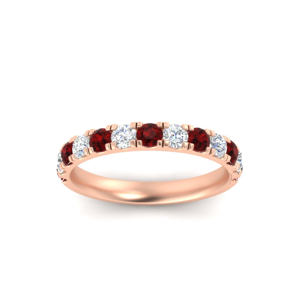 0.75-ct-round-diamond-half-eternity-ruby-anniversary-band-in-rose-gold-FD9331ROBGRUDRANGLE3-0.75CT-NL-RG