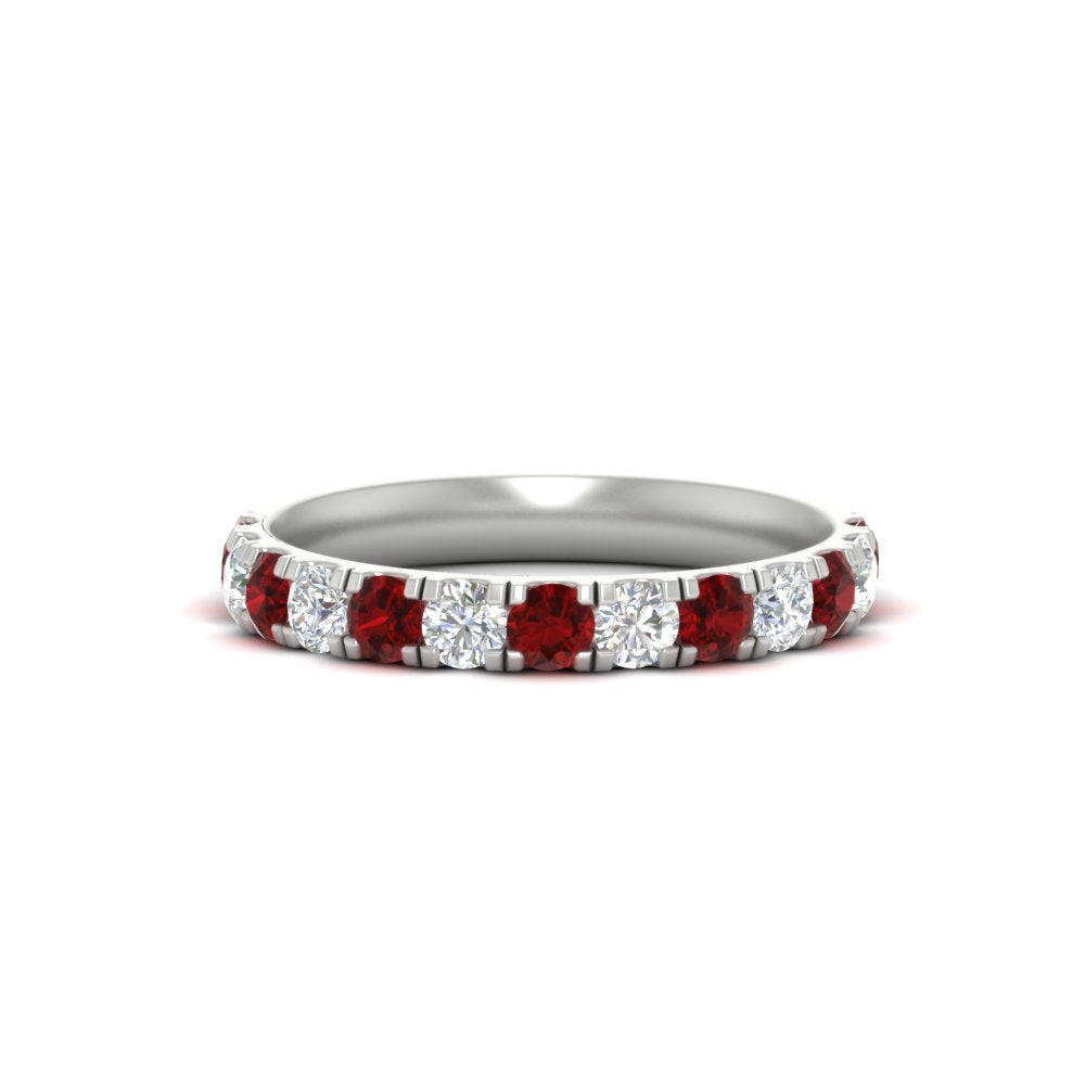 0.75-ct-round-diamond-half-eternity-ruby-anniversary-band-in-white-gold-FD9331ROBGRUDR-0.75CT-NL-WG