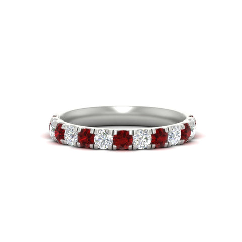 0.75-ct-round-diamond-half-eternity-ruby-anniversary-band-in-white-gold-FD9331ROBGRUDR-0.75CT-NL-WG