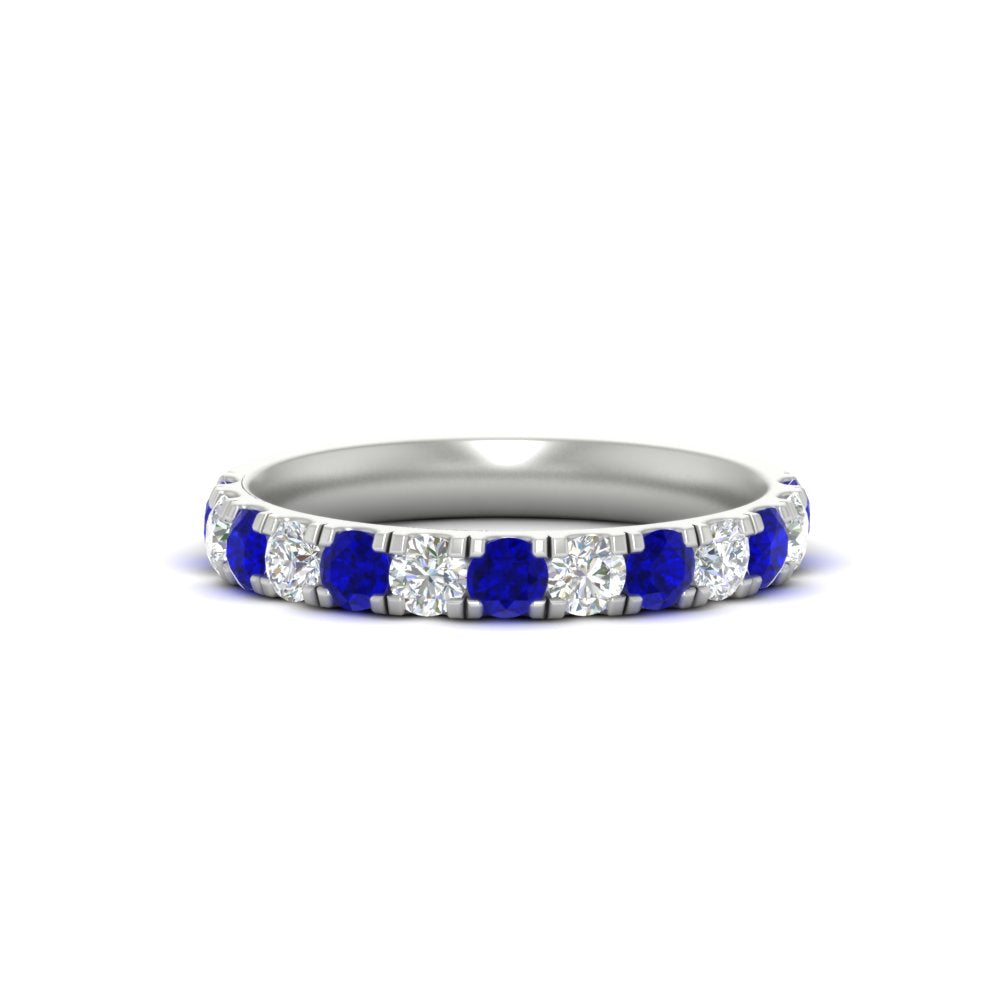 0.75-ct-round-diamond-half-eternity-sapphire-anniversary-band-in-white-gold-FD9331ROBGSABL-0.75CT-NL-WG