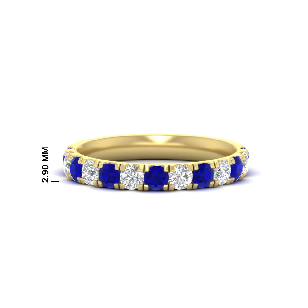 0.75-ct-round-diamond-half-eternity-sapphire-anniversary-band-in-yellow-gold-FD9331ROBGSABL-0.75CT-NL-YG-HW