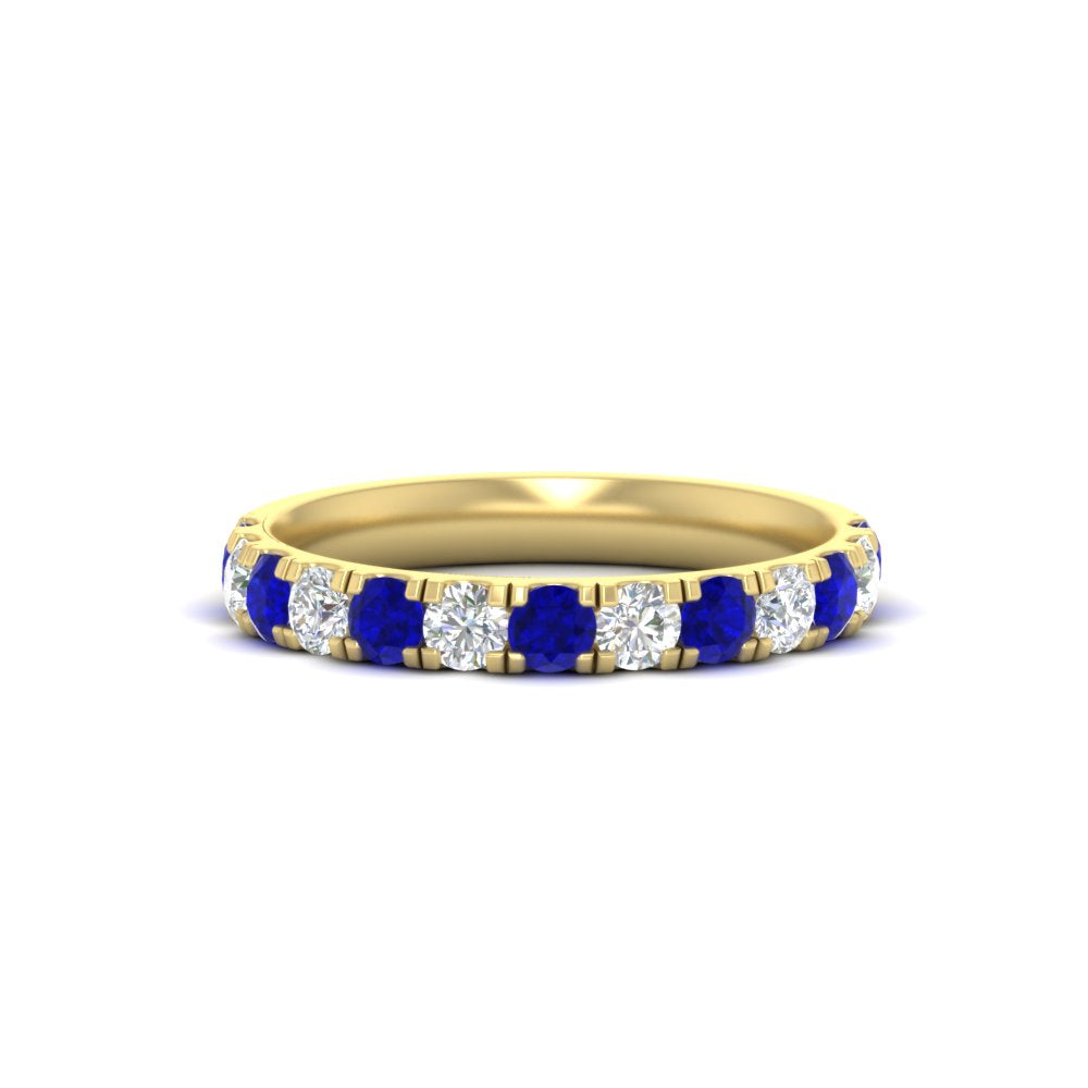 0.75-ct-round-diamond-half-eternity-sapphire-anniversary-band-in-yellow-gold-FD9331ROBGSABL-0.75CT-NL-YG