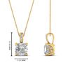 Load image into Gallery viewer, 0.75-ct-asscher-cut-diamond-filigree-pendant-in-FDPD10681AS-0.75CTANGLE2-NL-YG