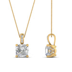 Load image into Gallery viewer, 0.75-ct-asscher-cut-diamond-filigree-pendant-in-FDPD10681AS-0.75CTANGLE2-NL-YG
