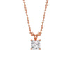 Load image into Gallery viewer, 0.75-ct.-diamond-princess-cut-solitaire-necklace-in-rose-gold-FDPD8469ANGLE1-PR-0.75-RG.jpg?v=1758712604