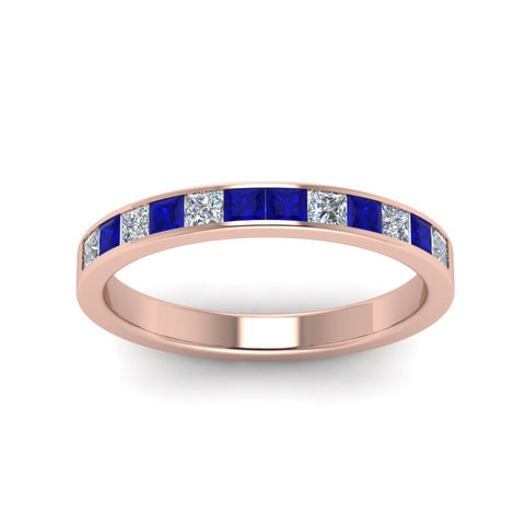 0.75-ct.-princess-cut-diamond-channel-wedding-ring-with-blue-sapphire-in-14K-rose-gold-FD8382-0.75CTBGSABLANGLE5-NL-RG