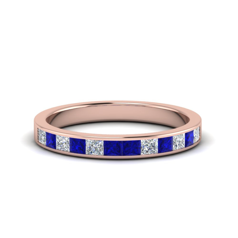 0.75-ct.-princess-cut-diamond-channel-wedding-ring-with-blue-sapphire-in-18K-rose-gold-FD8382-0.75CTBGSABL-NL-RG